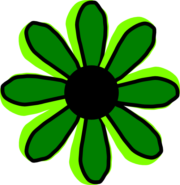 Clipart green floral 