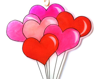 balloon hearts � Etsy 