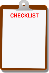 Clipboard Checklist Clip Art at Clker 