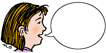 Person with thinking bubble clipart 