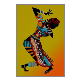 french african dancer clipart