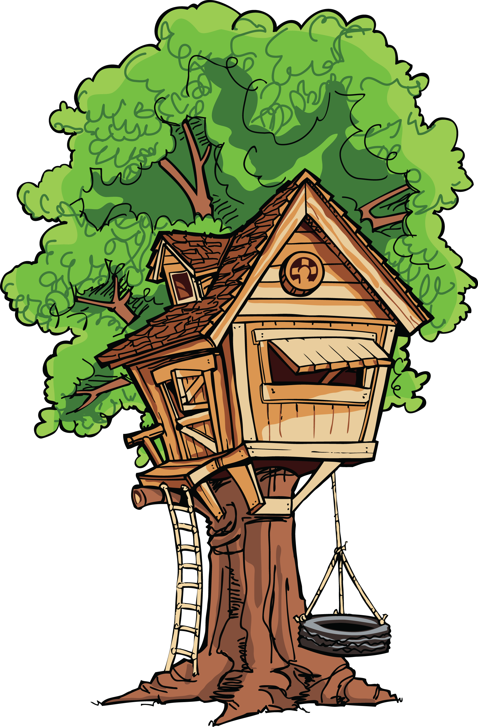 treehouse clipart - Clip Art Library