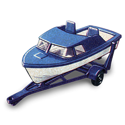 Toy Boat And Trailer Icon, PNG ClipArt Image 
