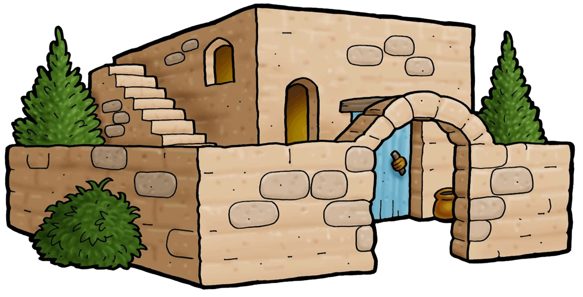 stone house clipart.