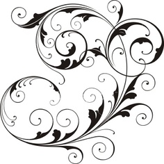 Scroll Work Funny Clipart 