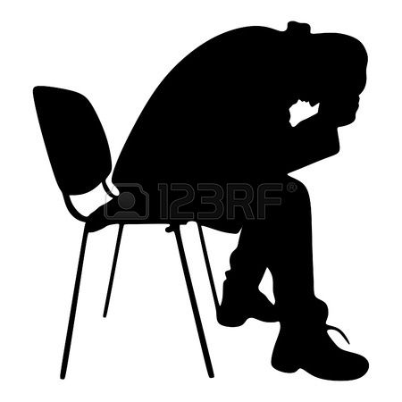 depression clipart black and white