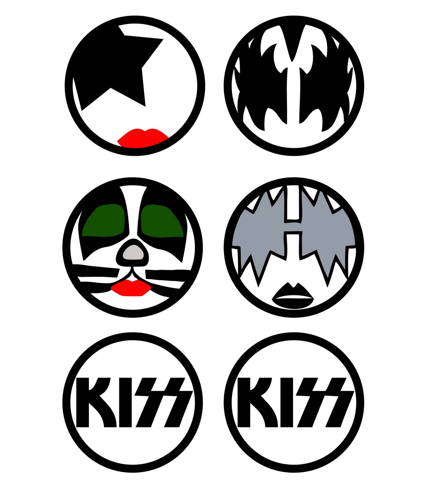 Gene Simmons Makeup Template Clip Art Library Fotooppløsning 1404x1600. 