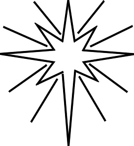 Religious Christmas Star Clipart 