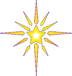 religious christmas star clipart