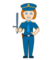 Female Police Officer Clipart 