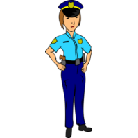 Female Police Officer Clipart 