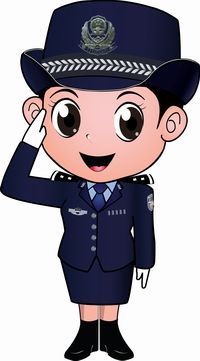 Police woman clipart 