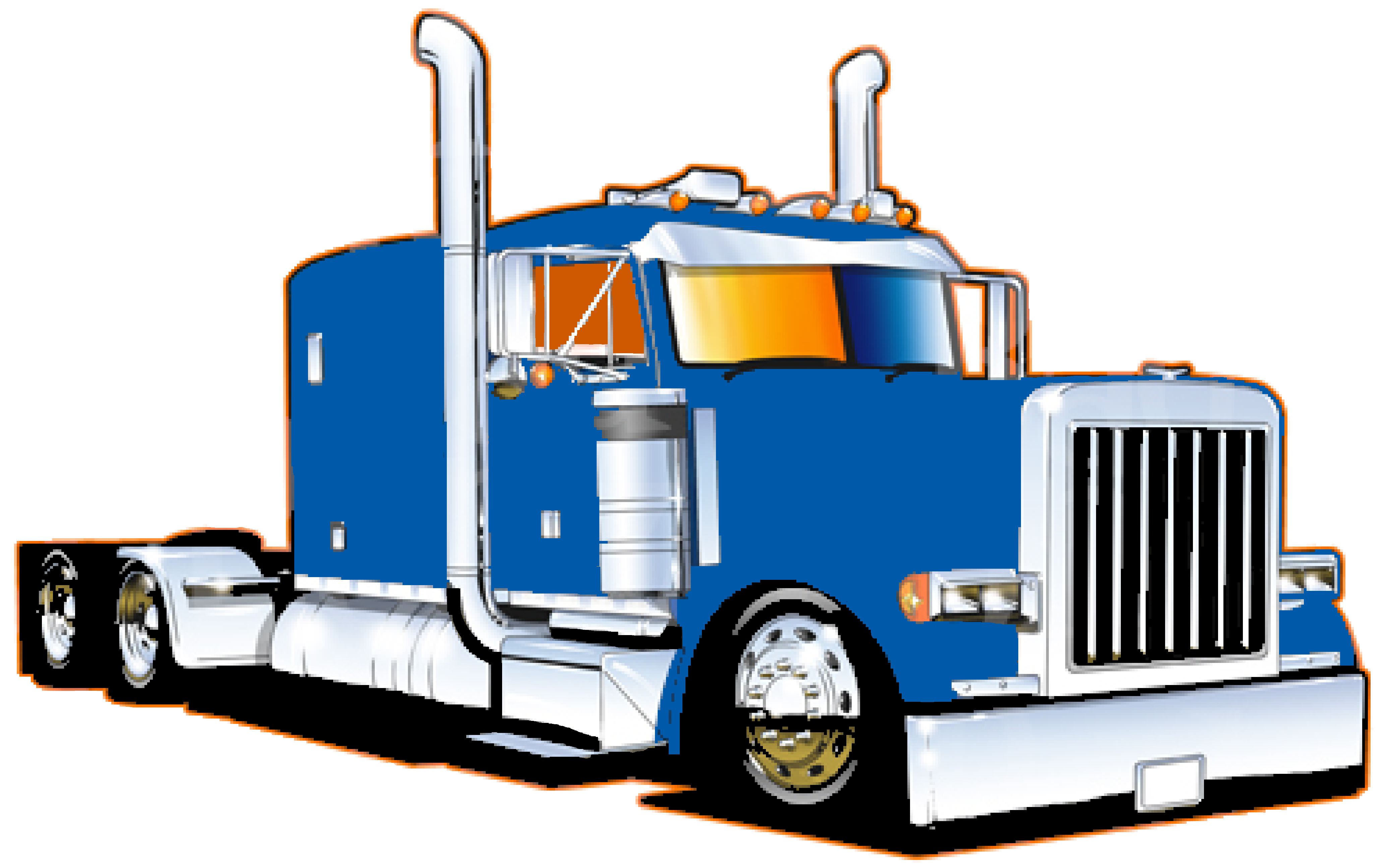 18 Wheeler Clipart 