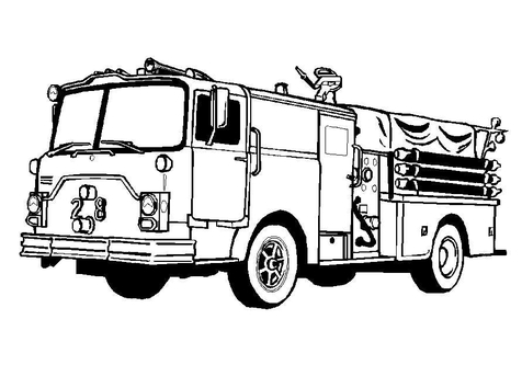 Old Truck Coloring Page 
