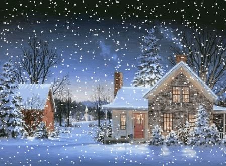 animated snow falling christmas