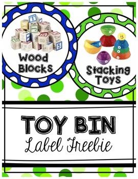 Toy Bin Labels 