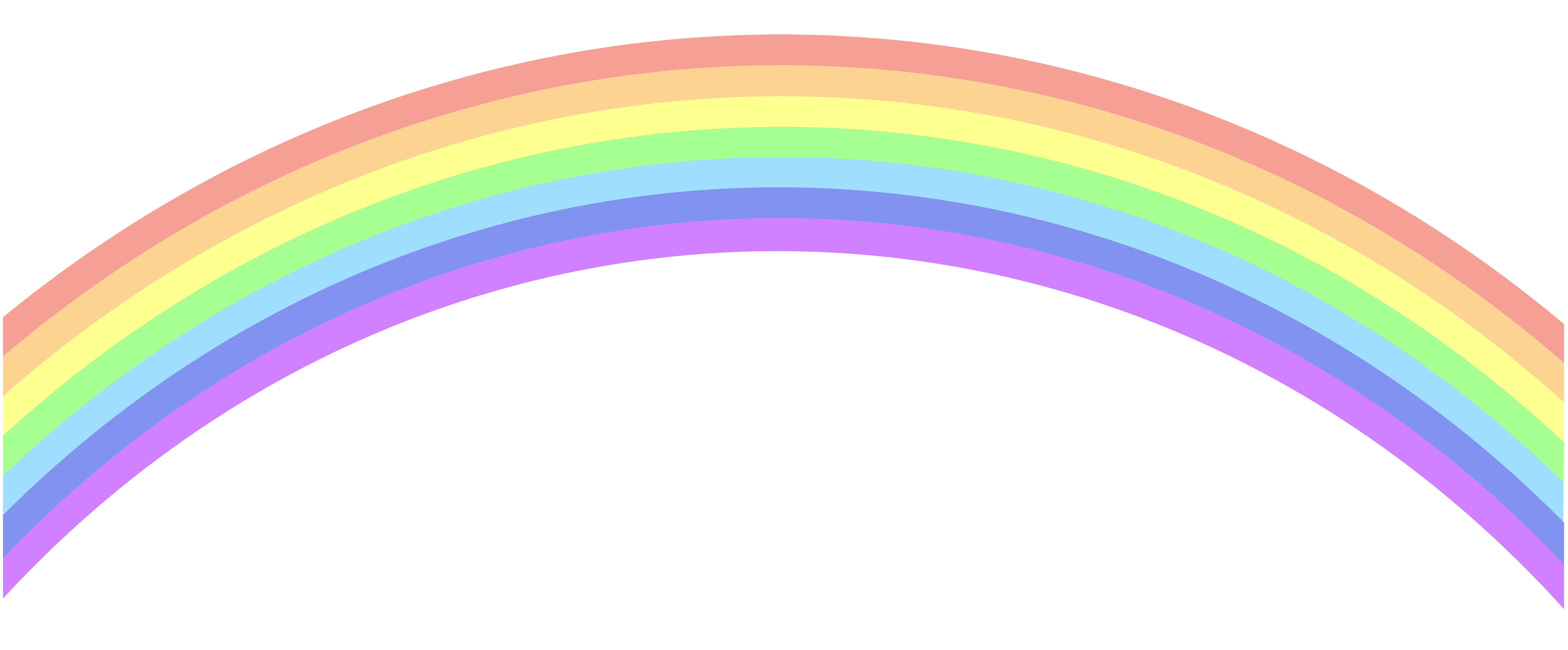 Rainbow Roygbiv Clip Art Pastel Rainbow Cliparts Png Download 5076