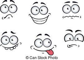 cartoon faces with different emotions - Clip Art Library