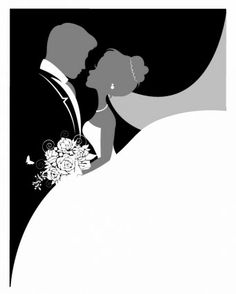Bride and groom cartoon on cartoon grooms and wedding couples clip 
