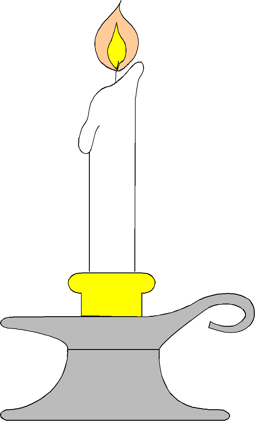 Clip art of candle 