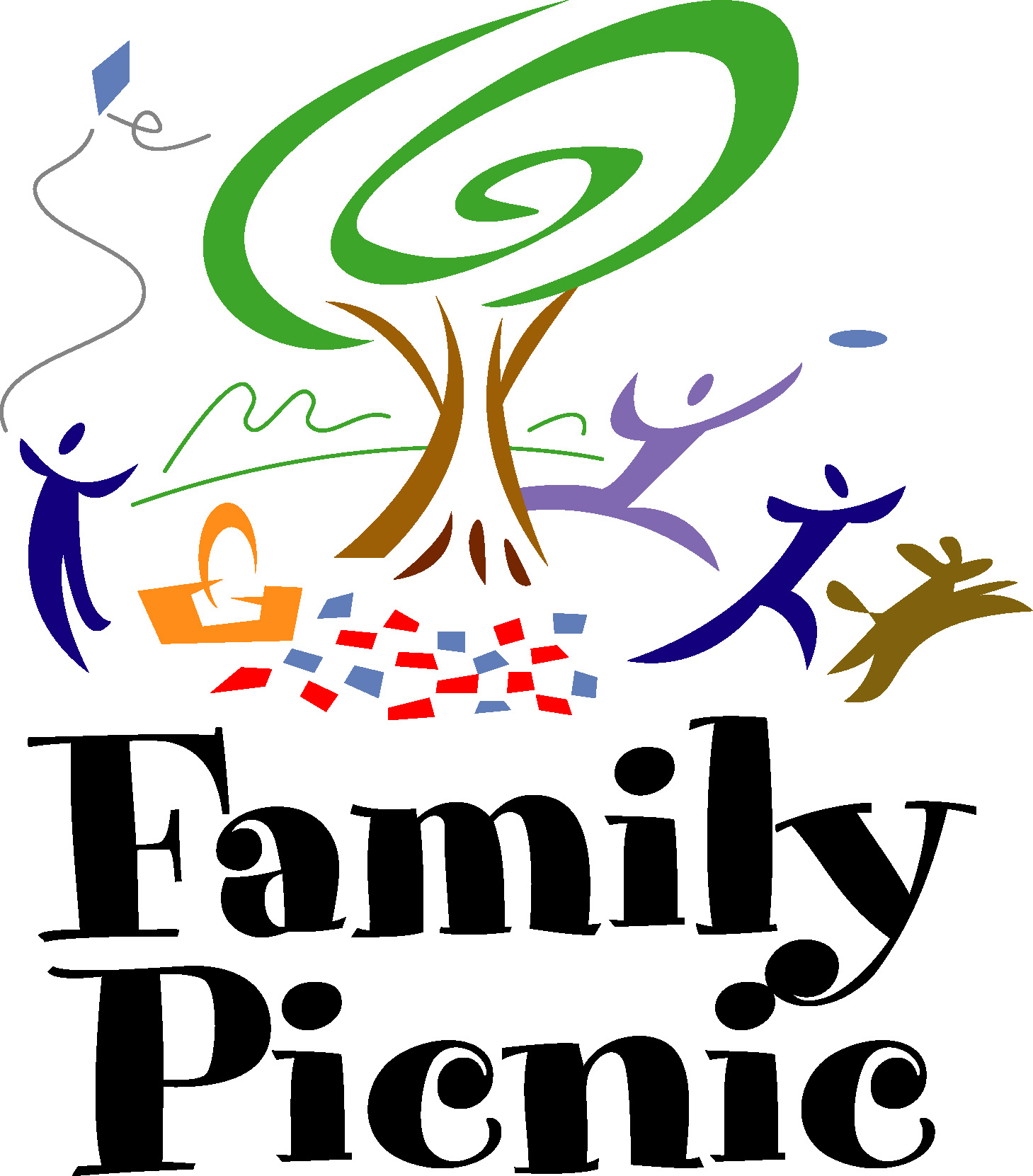 Family Picnic Clipart 