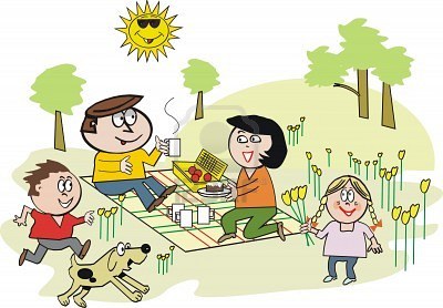 picnic table clipart 