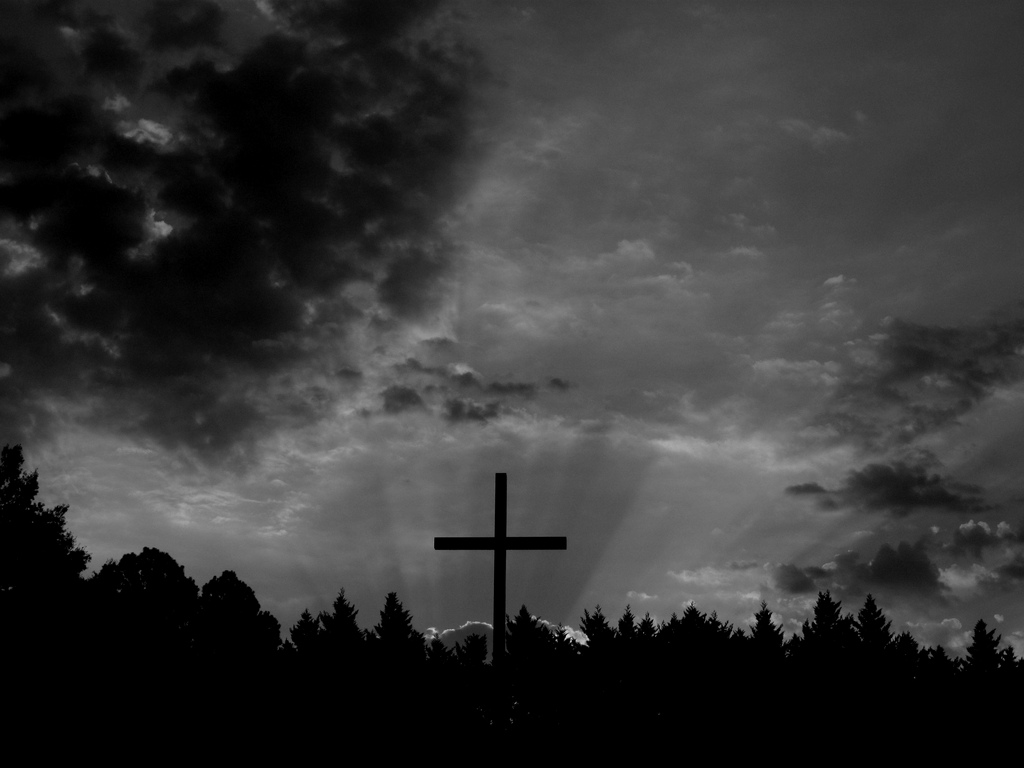Black And White Cross 