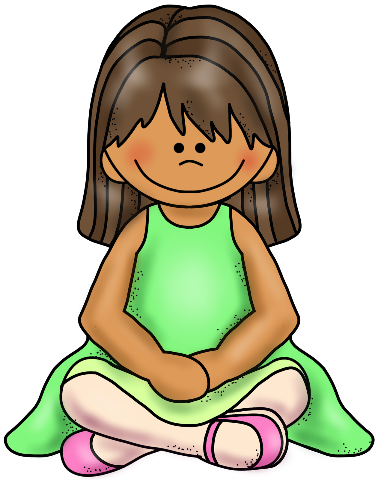 Kids sitting on rug clipart 