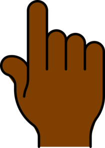 Pointing Down Hand Clip Art 