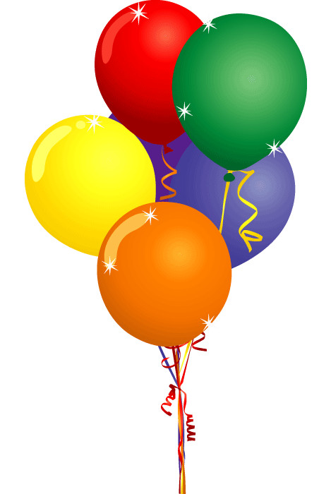 Happy Birthday Balloons Clipart 