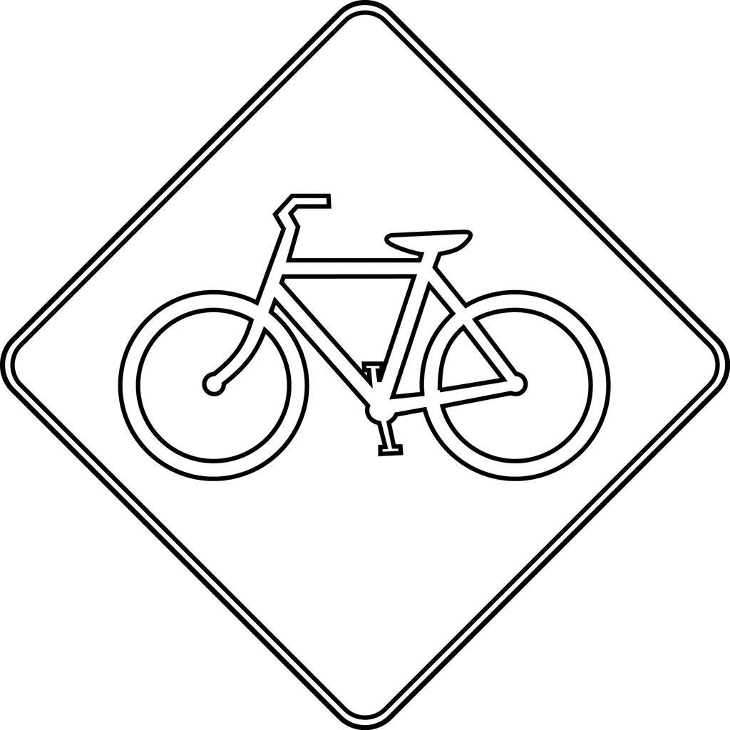 Дорожный знак дорожка для велосипедистов