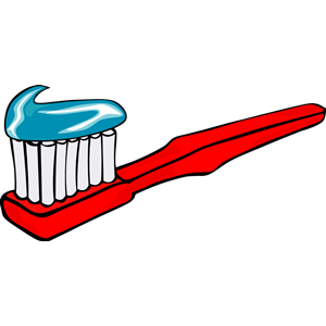 Toothbrush and toothpaste clipart, cliparts of Toothbrush and 
