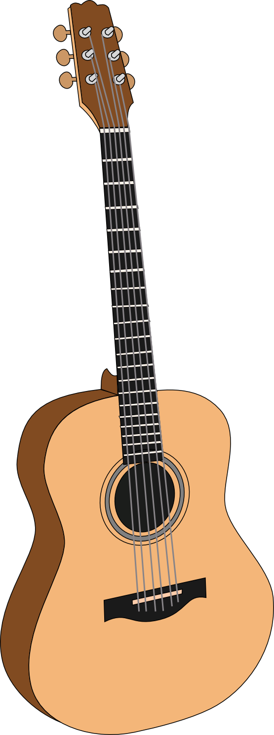 Acoustic guitar clipart 