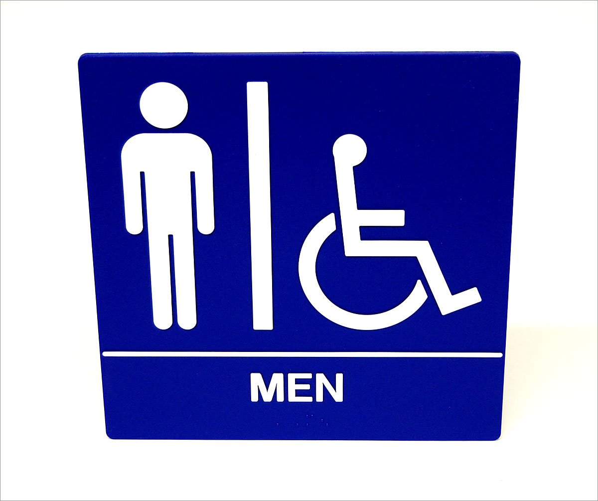 Mens Toilet Signage 