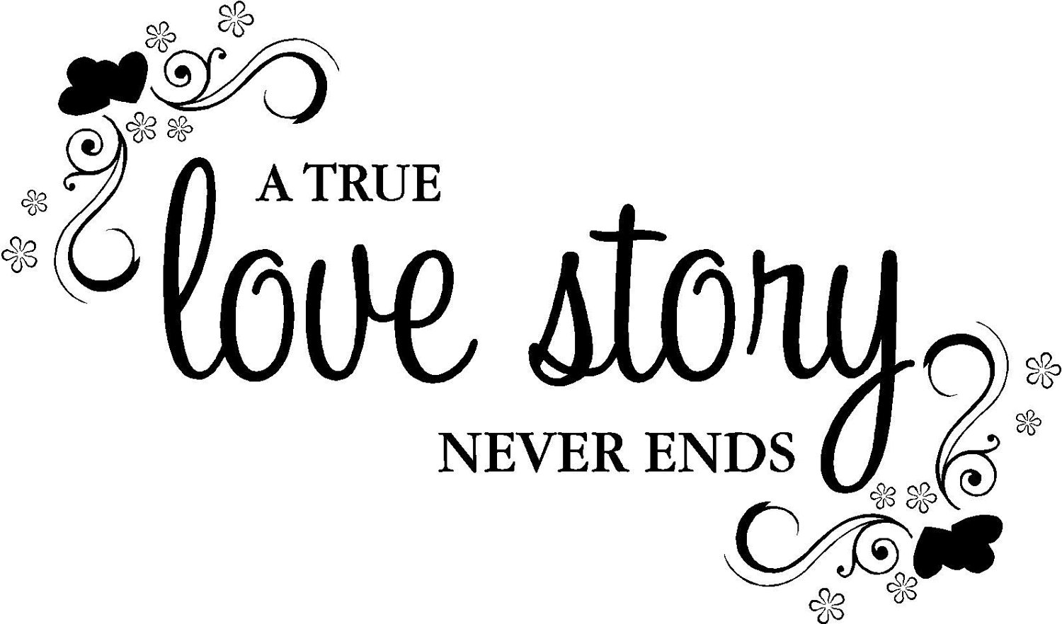 True Love Story Never Ends Clip Art Library