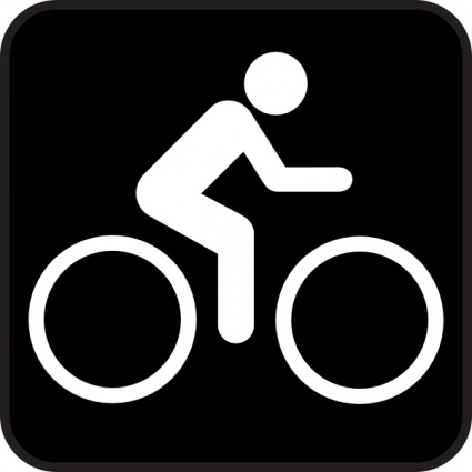 Map Symbols Bike clip art Free Vector 