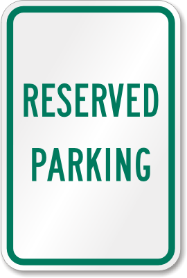Reserved parking clip art 
