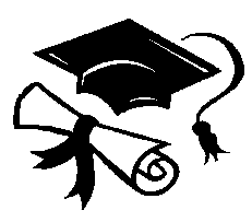 Graduation scroll border image clipart 
