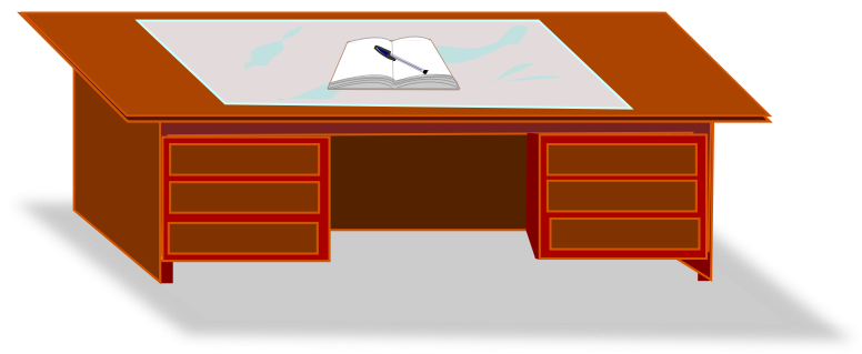 Computer clipart table 