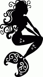 Mermaid silhouette by hilemanhouse 