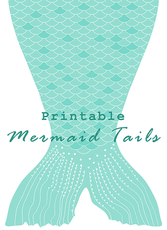 Mermaid tail outline clipart 