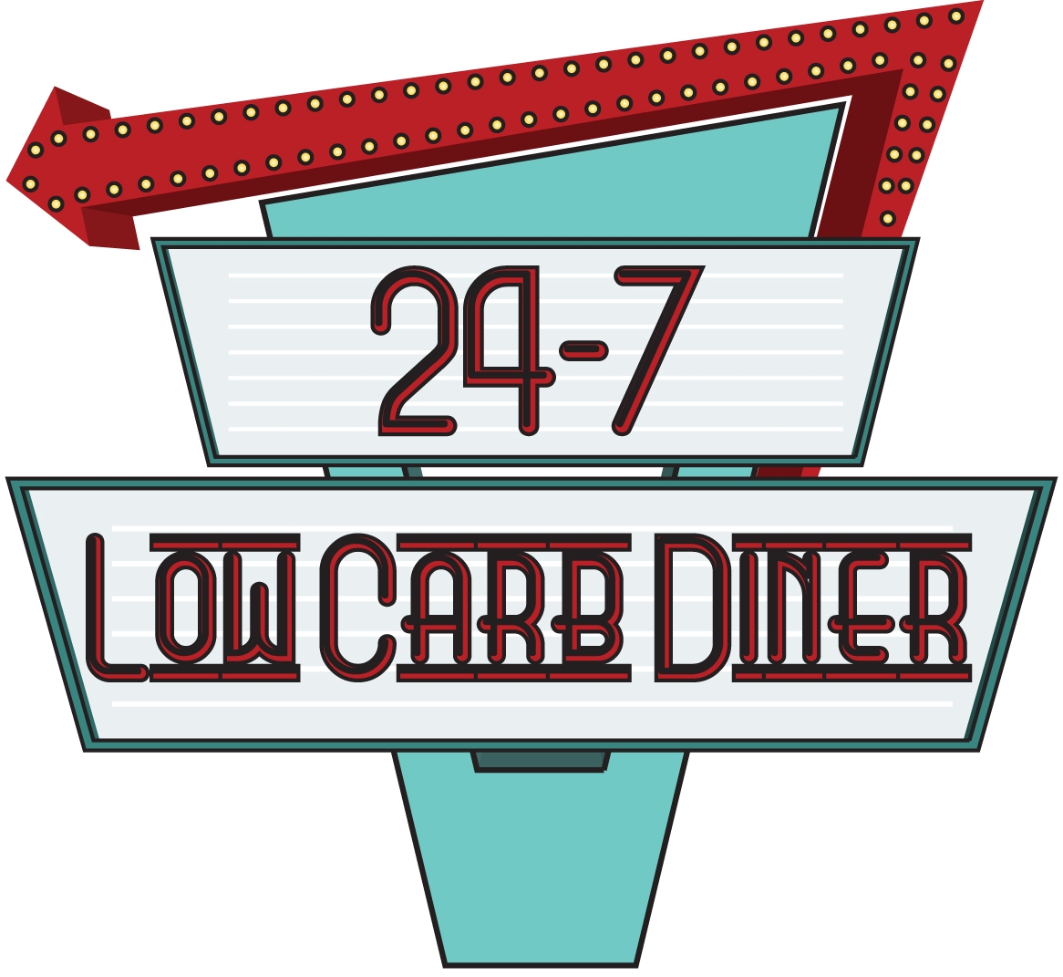 50s diner logo template Clip Art Library