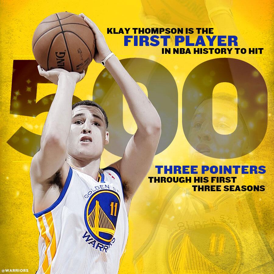 Last night, Klay Thompson became the first player in NBA history 