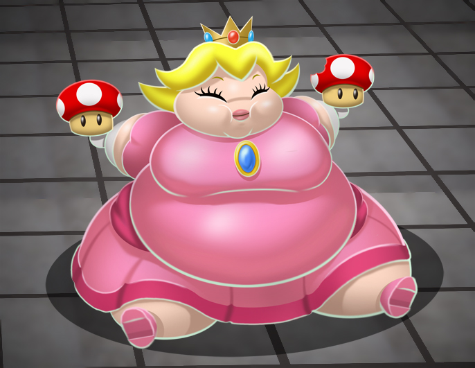 Fat Princess Peach by TubbyToon on DeviantArt.