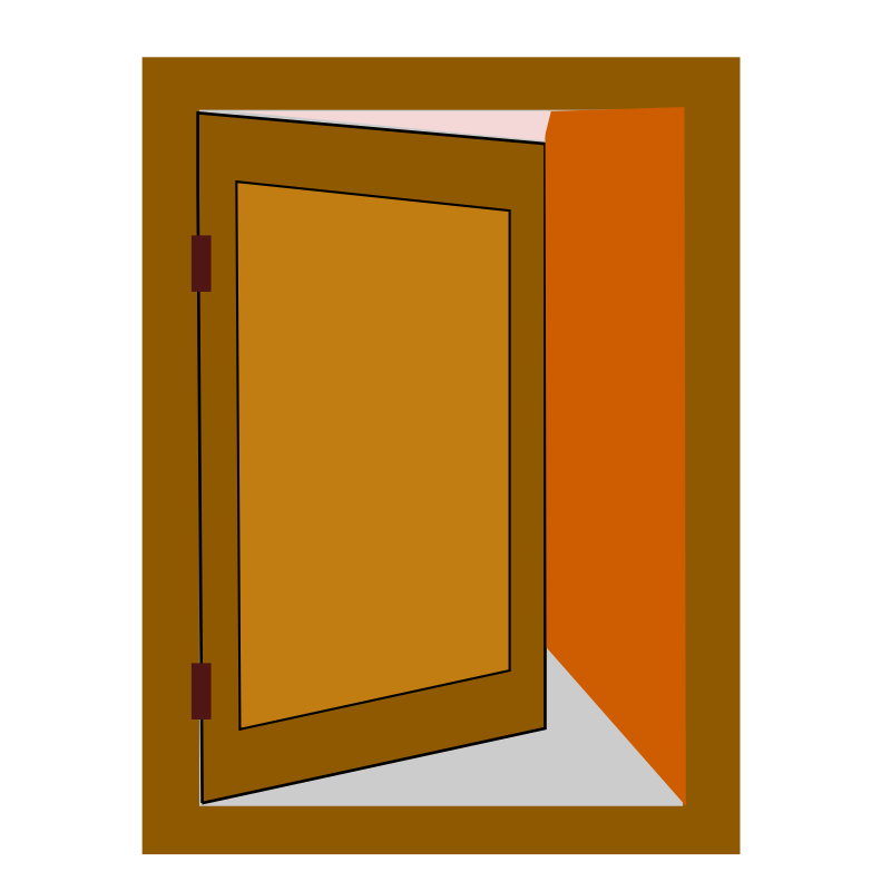 Door Cartoon Png  Wooden Room Door Clip Art At Clker Vector Clip 