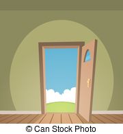 Animated open door clipart 
