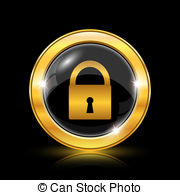 Clipart lock black background 