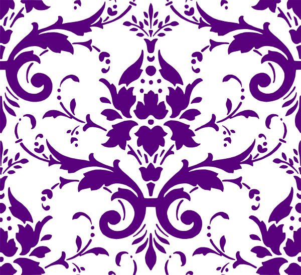 Purple Damask Clip Art at Clker 