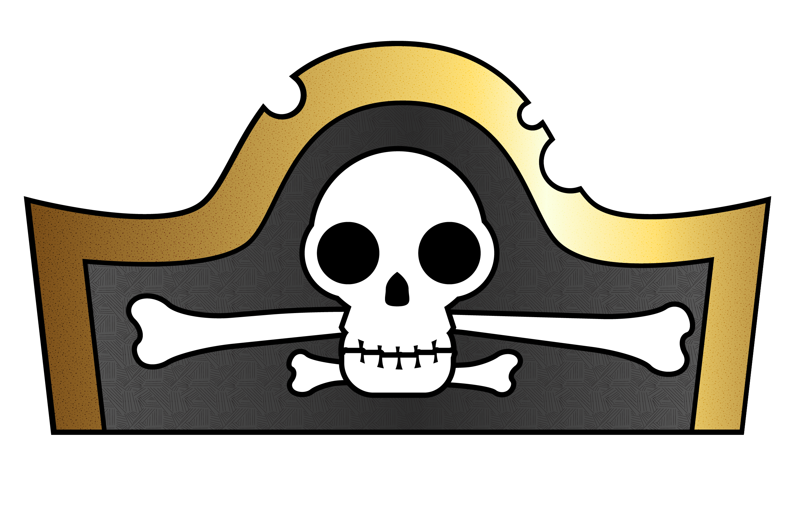 Pirate clip art template 