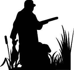 Duck Hunting Silhouette 
